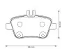 Гальмівні колодки задні Mercedes A-Class, B-Class, CLA, SLK / Infiniti Q30, QX30 JURID 573370J