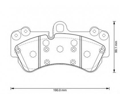 Комплект тормозных колодок, дисковый тормоз Jurid 573376J (фото 1)