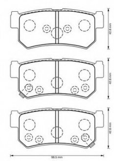 Комплект гальмівних колодок, дискове гальмо Jurid 573377J (фото 1)