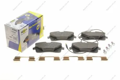 Фото 1 - комплект тормозных колодок, дисковый тормоз ICER 182024 Комплект тормозных колодок, дисковый тормоз ICER 182024 (фото 1)