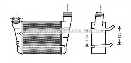 Интеркулер AVA QUALITY COOLING AVA COOLING AIA4221