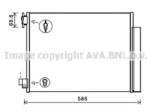 Радиатор кондиционера DA 5011D AVA AVA COOLING DA5011D (фото 1)