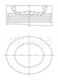 Поршень, комплект KNECHT 00397 00 MAHLE / KNECHT 003 97 00