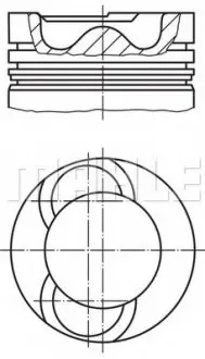 Поршень MAHLE ORIGINAL MAHLE / KNECHT 213 65 00