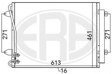Радіатор кондиціонера ERA 667108