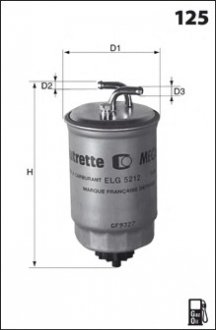Топливный фильтр MECAFILTER ELG5212 (фото 1)