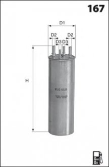 Топливный фильтр MECAFILTER ELG5325 (фото 1)