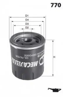 Масляный фильтр MECAFILTER ELH4088