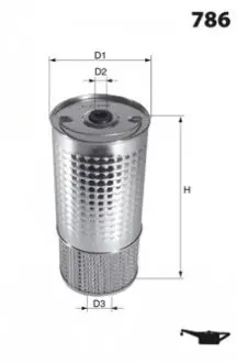 Масляный фильтр MECAFILTER ELH4151