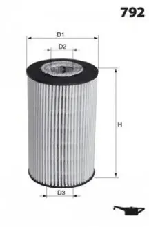 Масляный фильтр MECAFILTER ELH4309