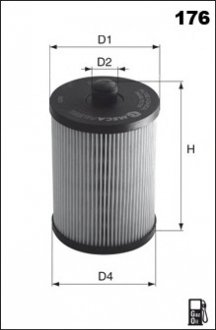 Масляний фільтр MECAFILTER ELH4443 (фото 1)