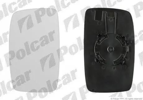 Вклад зеркала внешнего левая сторона стекло выпуклое стекло хром CITRO?N FIAT PEUGEOT (PJ) Polcar 2396543M