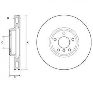 Гальмівний диск Delphi BG9156C