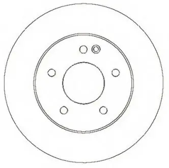 Гальмівний диск передній Mercedes C-Class / Fiat Strada Jurid 561697JC (фото 1)