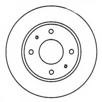 Тормозной диск передний Hyundai Santamo / KIA Joice / Mitsubishi Lancer / Volvo S40 / V40 Jurid 561926JC