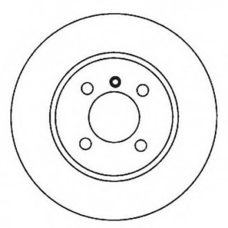 Тормозной диск Jurid 561980JC (фото 1)