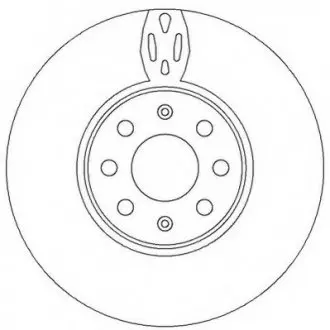 Гальмівний диск передній Fiat Doblo, Punto / Opel Corsa Jurid 562297JC