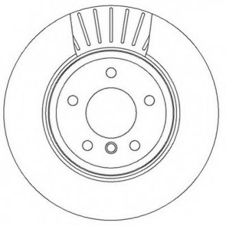 Гальмівний диск задній BMW 5 (E60)(E61), 6 (E63)(E64) Jurid 562319JC