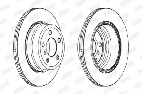 Гальмівний диск /BENDIX Jurid 562521JC