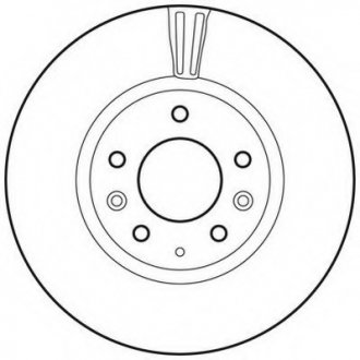 Тормозной диск Jurid 562633JC (фото 1)