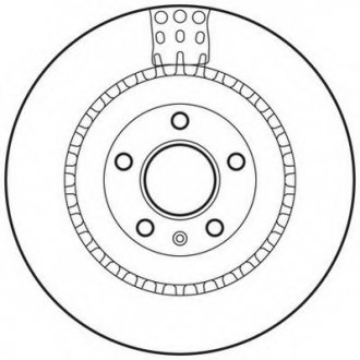 Тормозной диск Jurid 562735JC (фото 1)