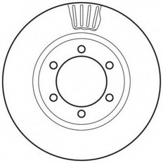 Тормозной диск Jurid 562743JC (фото 1)
