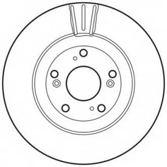 Гальмівний диск передній Honda Civic VIII, CR-V II Jurid 562807JC