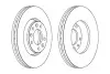 Гальмівний диск передній Citroen Jumpy/ Fiat Scudo/ Peugeot Expert JURID 562839JC