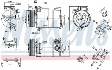 Компресор кондиціонера NIS NISSENS 890213