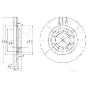 Тормозной диск Delphi BG3099