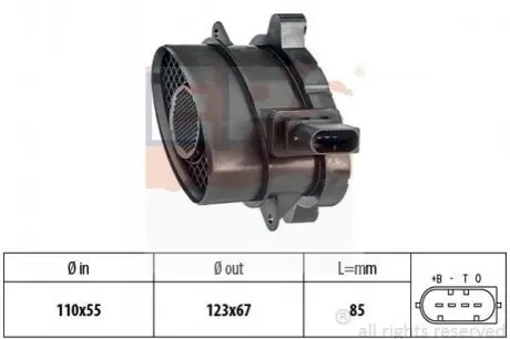 Расходомер воздуха Bmw E46/60/61/65/66 01- EPS 1 991 005