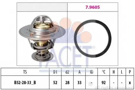 Термостат FACET 7.8928