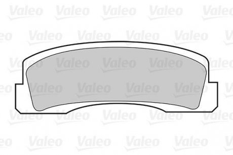Комплект тормозных колодок, дисковый тормоз Valeo 301389 (фото 1)