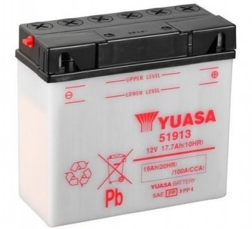 МОТО 12V 19Ah YuMicron Battery (сухозаряжений) YUASA 51913 (фото 1)
