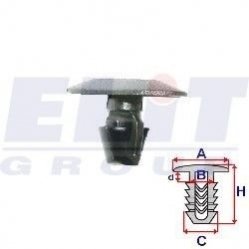 Кліпса ущільнювача (к-т: 10 шт):A = 16mm/B = 4,5mm/C = 5mm/d = 3mm/H = 11mm ELIT A82031