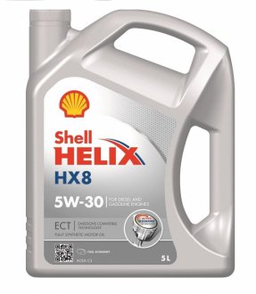 Олива моторна Helix HX8 ECT 5W-30 (5 л) SHELL 550048100 (фото 1)