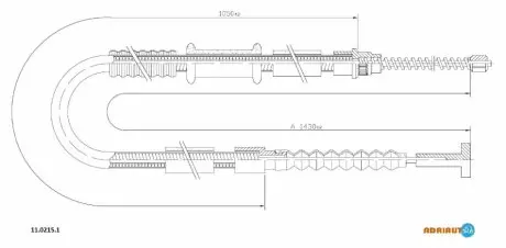 Трос ручного тормоза ADRIAUTO 11.0215.1
