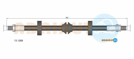 Шланг гальмівний заддиск ADRIAUTO 13.1289 (фото 1)