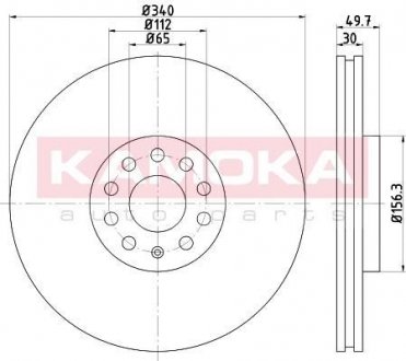 Тормозной диск KAMOKA 103313 (фото 1)