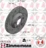 Передний вент. Левый VW Touareg, Porsche Cayenne 18, Audi Q7 (350x34) BLACK Z прорези ZIMMERMANN 600322654