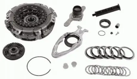 Комплект сцепления (DCT) VAG A1/A3/TT/Ibiza/Fabia/Octavia/Rapid/Superb/CC/Golf/Passat "1,0-2,7 "15>> SACHS 3000943003
