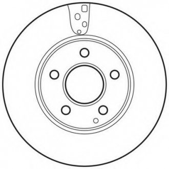 Гальмівний диск передній Mercedes C-Class (W204, S204, C204) (2007->) Jurid 562637JC