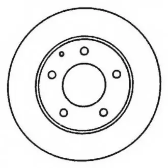 Гальмівний диск задній Audi A8 / VW Phaeton / Peugeot Boxer / Citroen Jumper / Fiat Ducato Jurid 561969JC