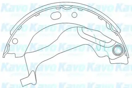 Комплект тормозных колодок PARTS KAVO KBS-9909