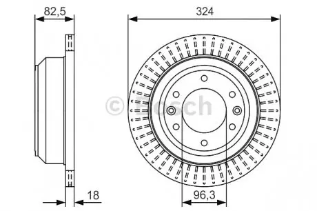 Тормозной диск BOSCH 0986479U29