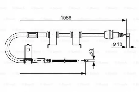 Трос зупиночних гальм BOSCH 1 987 482 359