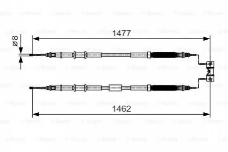 , стояночная тормозная система BOSCH 1 987 482 037