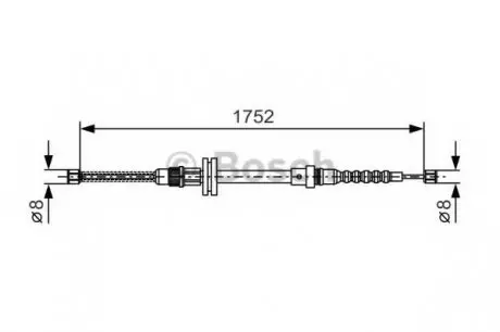 , стояночная тормозная система BOSCH 1 987 482 044