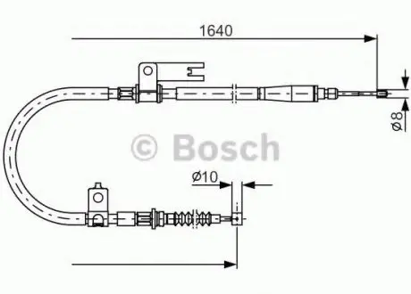 , стояночная тормозная система BOSCH 1 987 482 154 (фото 1)