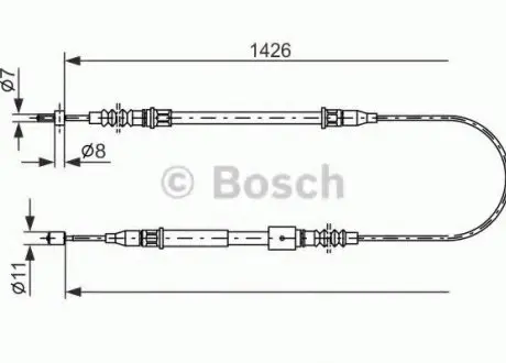 , стояночная тормозная система BOSCH 1 987 482 140